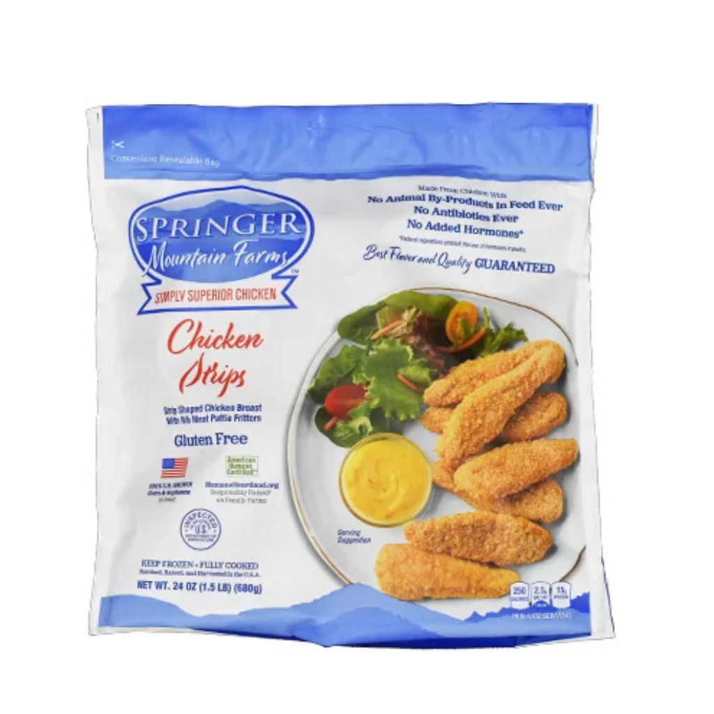 Springer Mountain Farms Gluten Free Chicken Strip Fritters