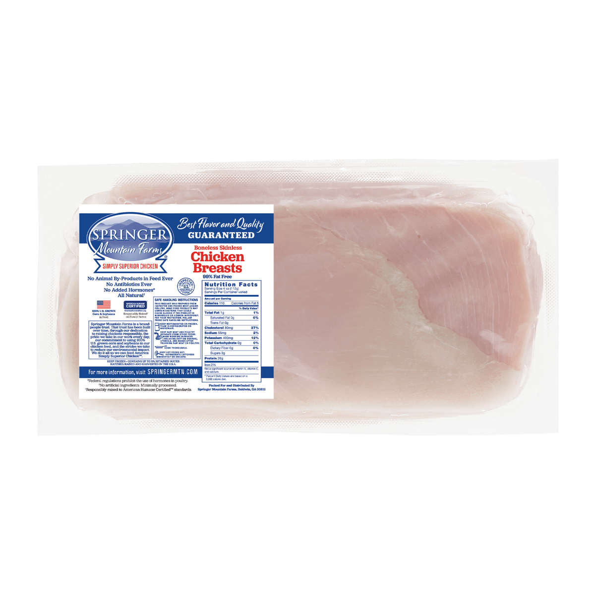 Springer Mountain Farms Boneless Chicken Breasts