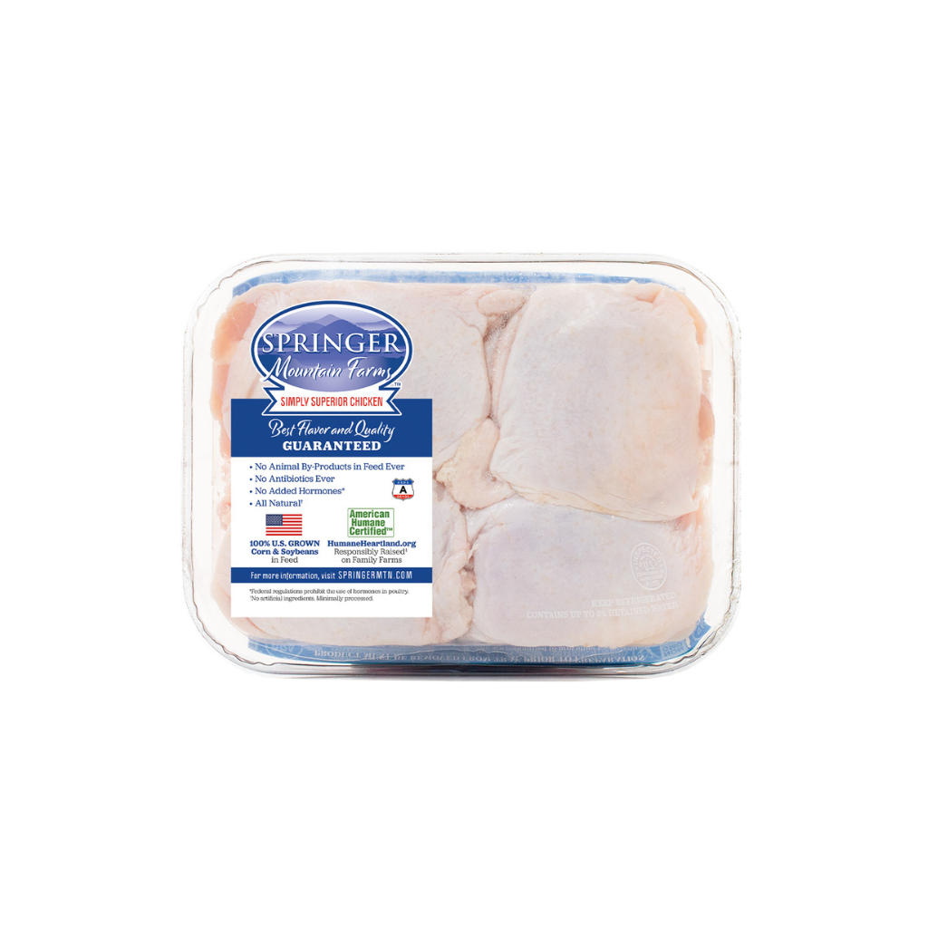 S Ringer Chicken Springer Mountain Farms Chicken Thighs - Feed the Party