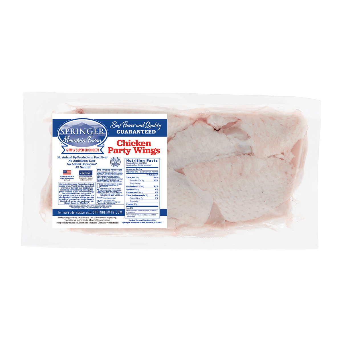 Springer Mountain Farms Chicken &quot;Party&quot; Wings
